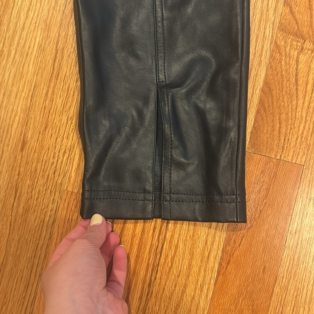 Blank NYC Belted Faux Leather Front Slit Pants - Picture 5 of 12